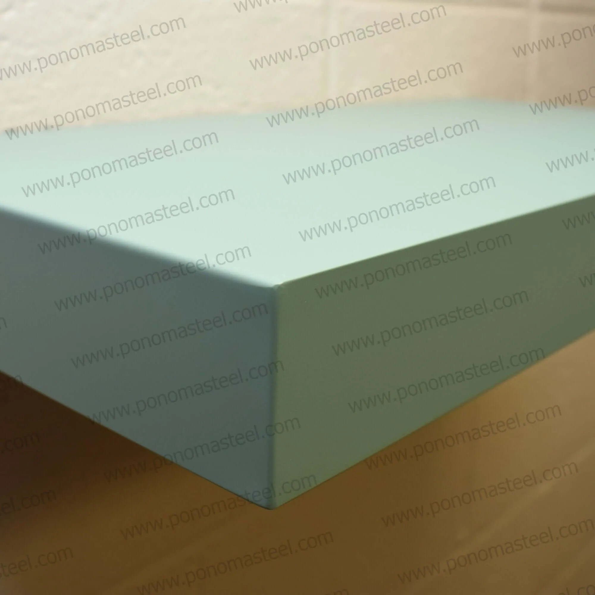 18"x10"x2.0" (cm.46x25.4x5.1) brushed stainless steel floating shelf