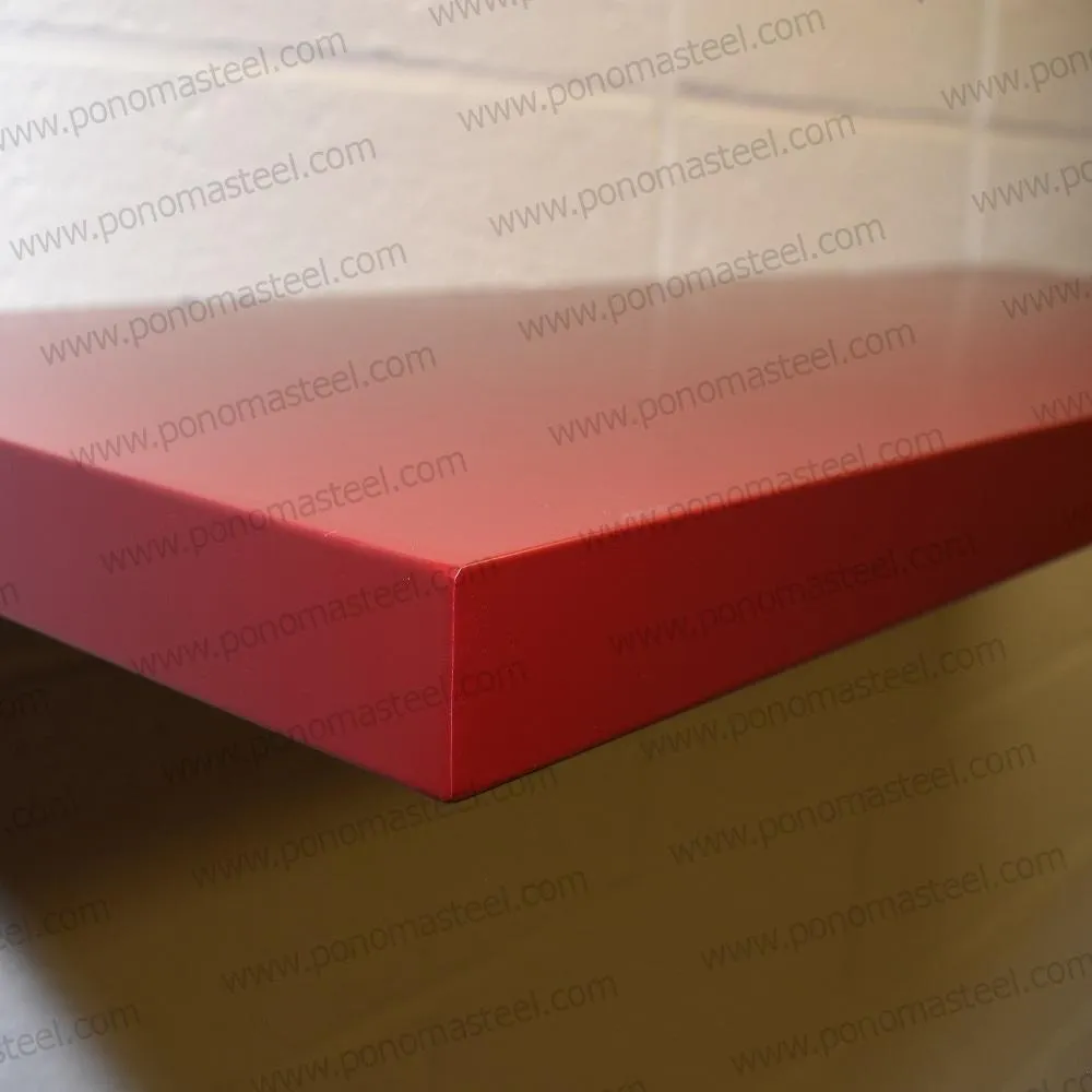 18"x10"x2.0" (cm.46x25.4x5.1) brushed stainless steel floating shelf