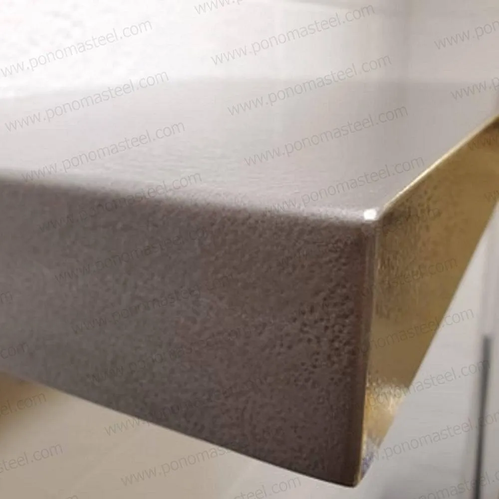18"x10"x2.0" (cm.46x25.4x5.1) brushed stainless steel floating shelf