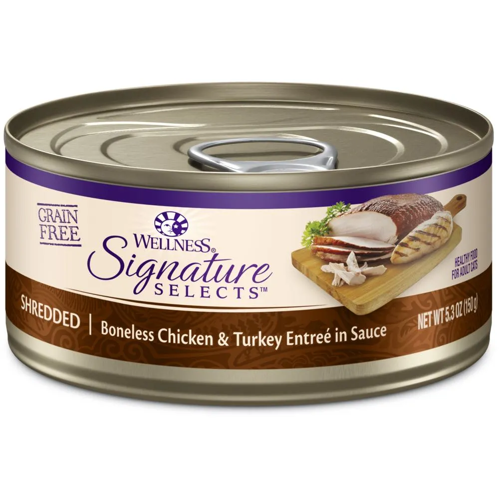 20% OFF: Wellness CORE Signature Selects Shredded Chicken & Turkey Grain-Free Canned Cat Food