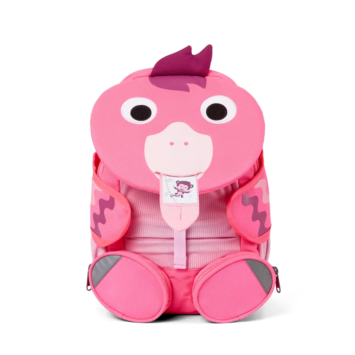 Affenzahn - Backback Large Friend Flamingo Neon - AF143 - FUXIA/NEON/FLAMINGO