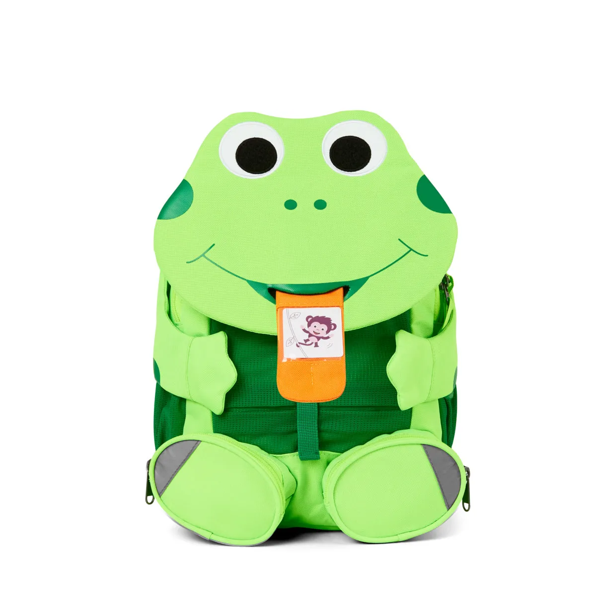 Affenzahn - Backback Large Friend Frog Neon - AF141 - VERDE/NEON/RANA