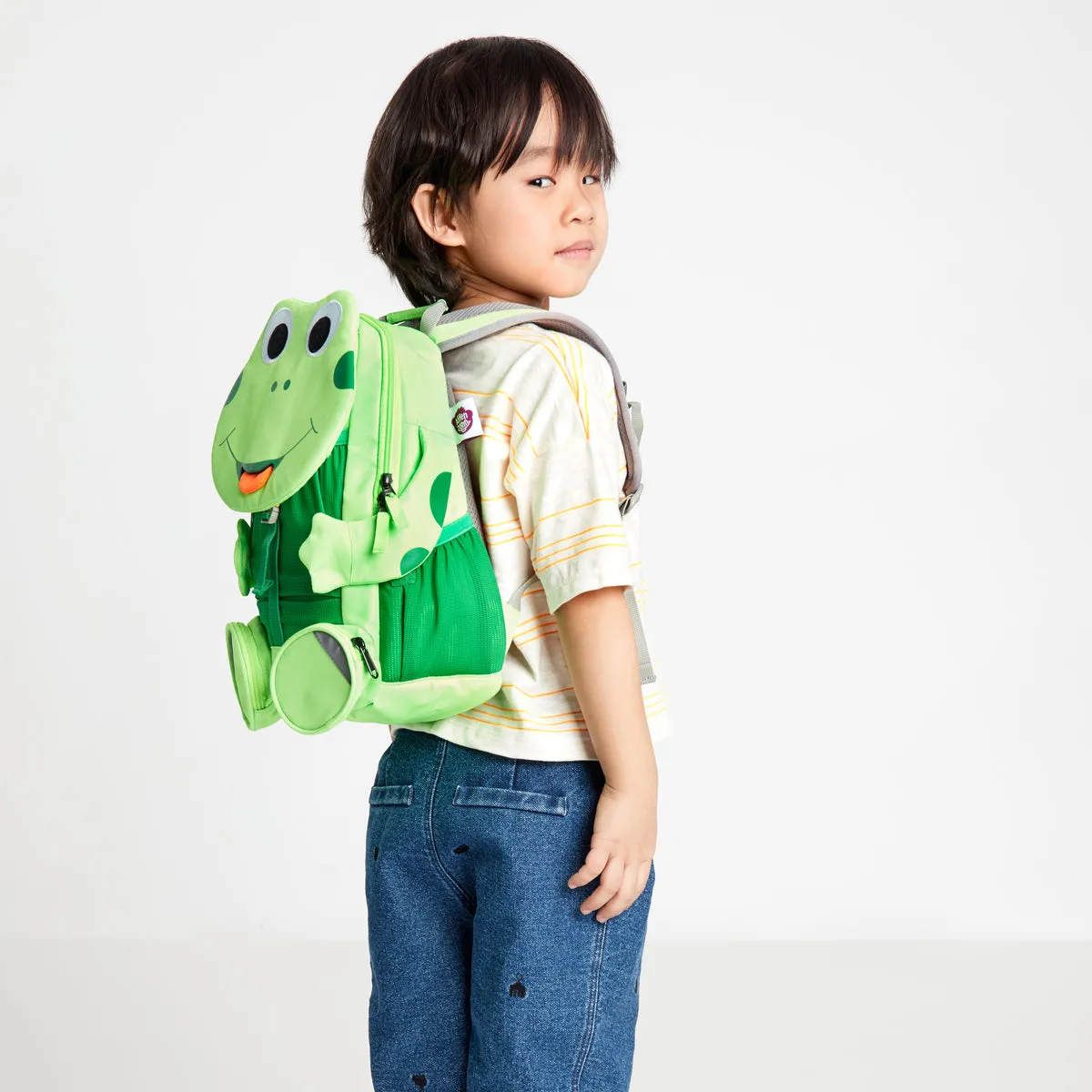Affenzahn - Backback Large Friend Frog Neon - AF141 - VERDE/NEON/RANA