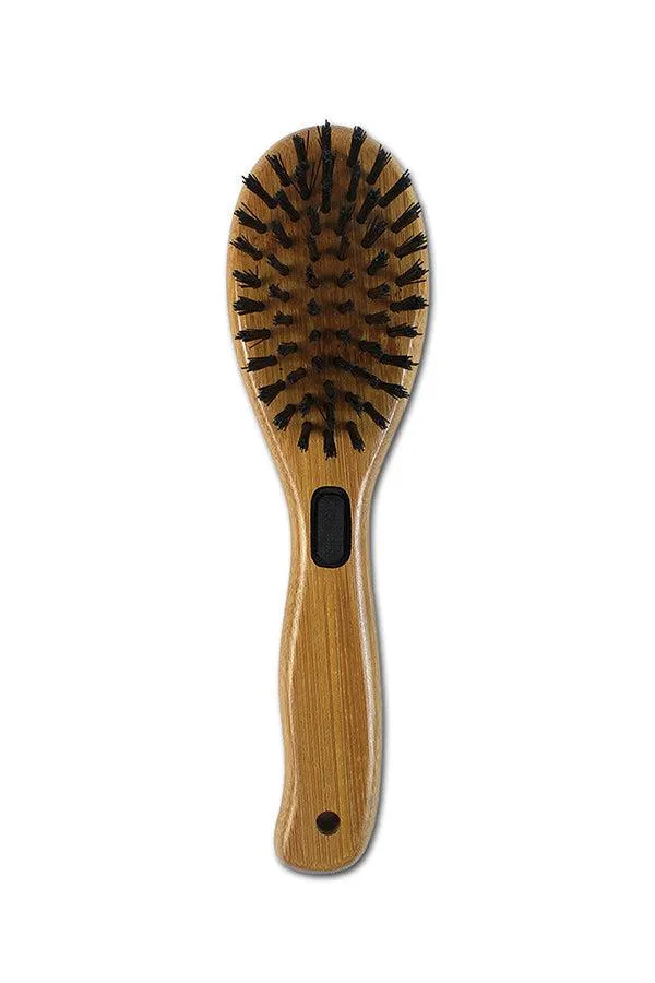 Bamboo Groom Combo Brush with Bristles and Pins