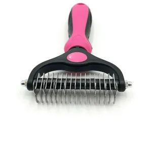 big red Pet Fur Knot Cutter Dog Grooming Shedding Tools Cat Hair Removal Comb AZ10785