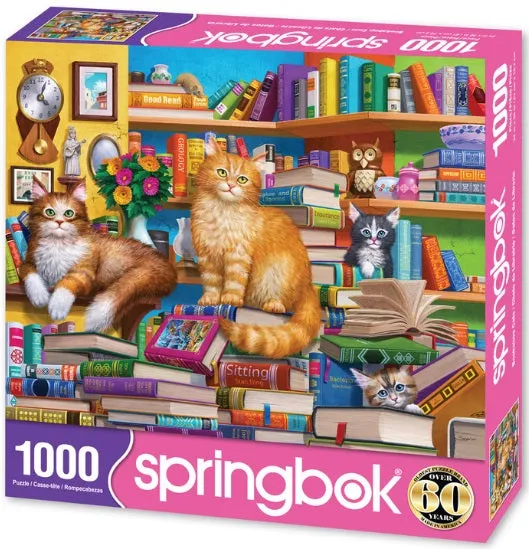 Bookshop Cats 1000pc Puzzle