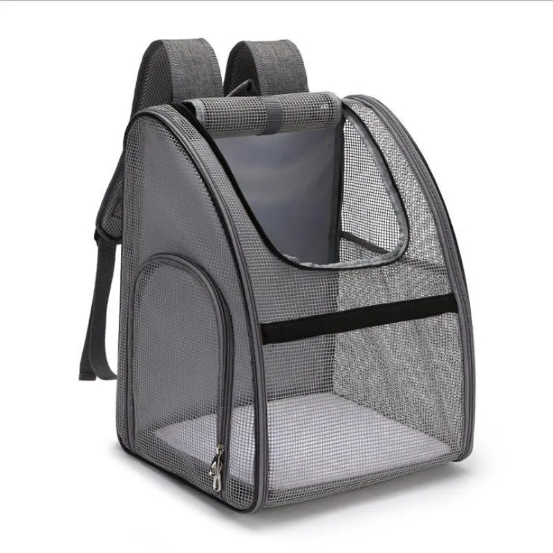 Breathable Folding Pet Cat Dog Carrier Backpack With Zipper For Pet Dog Travel