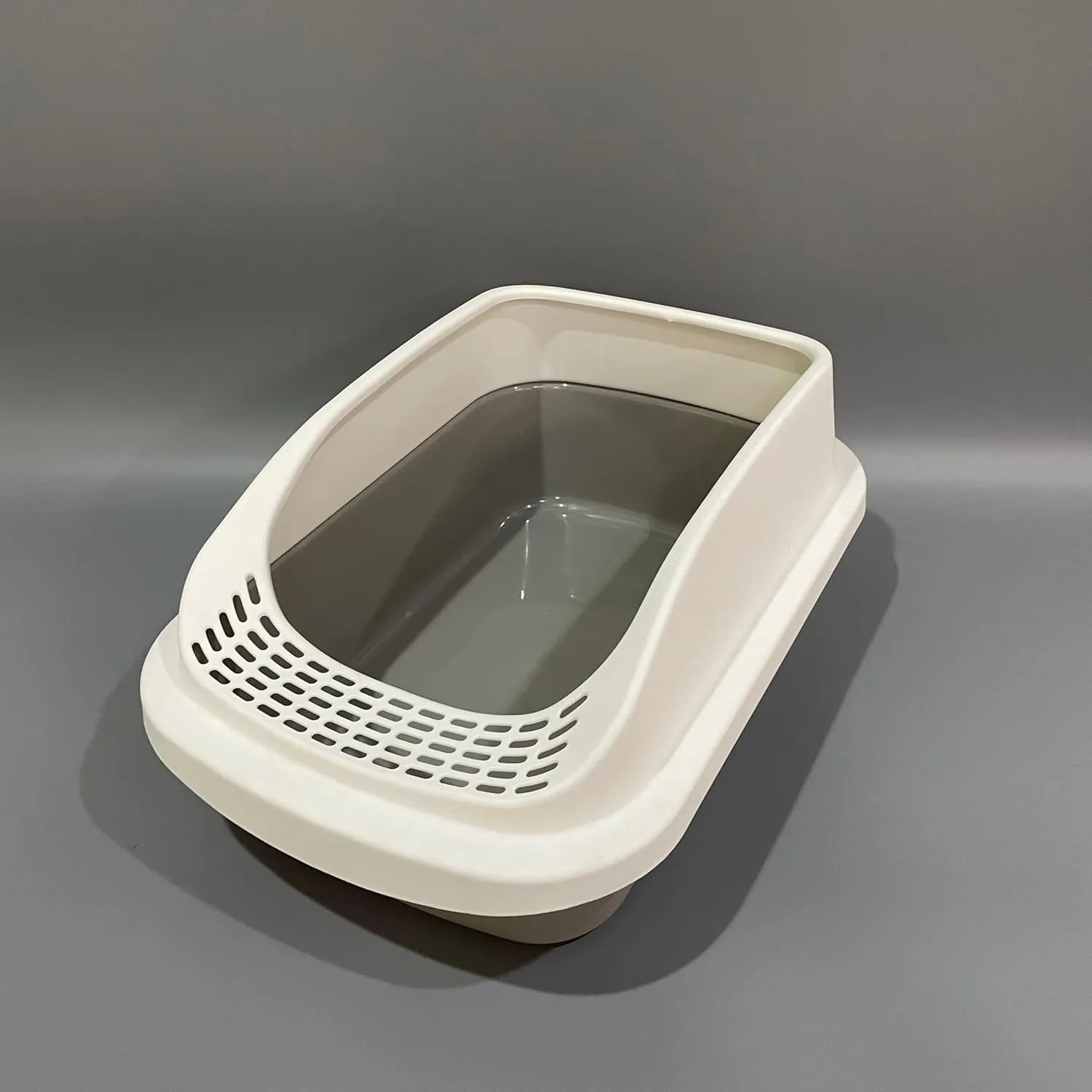Cat Litter Boxes, Open Waterproof Litter Pan, Semi-Enclosed PP Litter Box