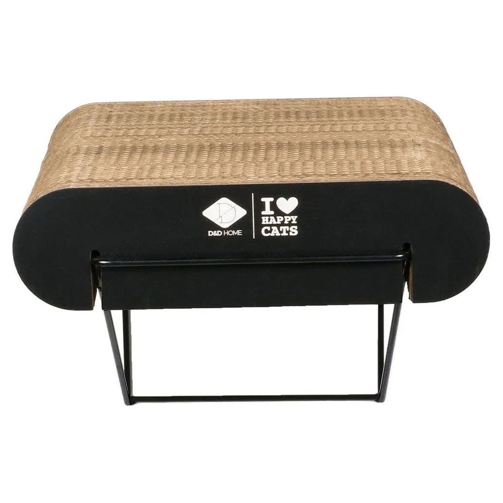 DAVID L - Cardboard wall shelf L - 60x29x24cm Brown/Black