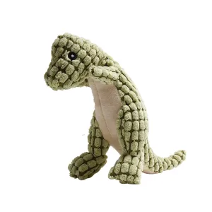 DinoFun: Squeaky Plush Dinosaur Toys - Interactive Chew Toys for Dogs. Plush Stuffing Pet Supplies for Small Dog Chew Molar Fun!