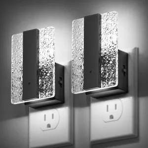 DORESshop LED Night Lights Plug Into Wall, Decorative Night Light with Dusk-to-Dawn Sensor, Dimmable Nightlights, Adjustable Brightness Night-Lights for Bathroom, Hallway, Bedroom,Stairway,Daylight