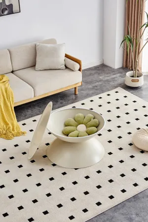 Elegant Milk White Round Coffee Table with Moveable Top and Integrated Cat Bed, Multifunctional End Side Table
