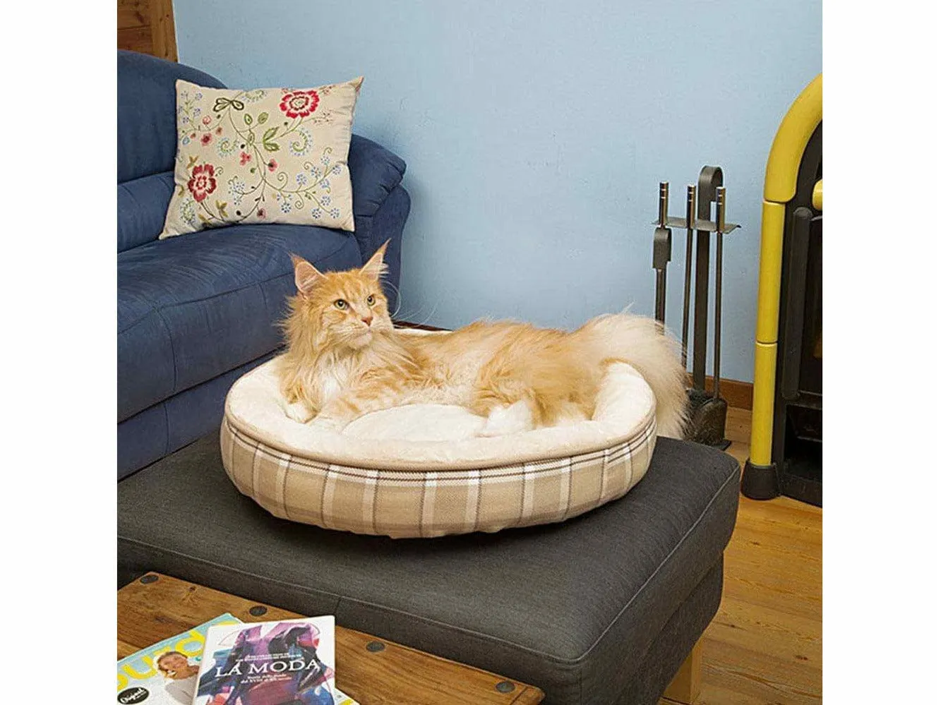 Ferplast Lagoon 60 Green Dogbed Eco-friendly Fur Mattress for Dogs and Cats, 60×12 cm