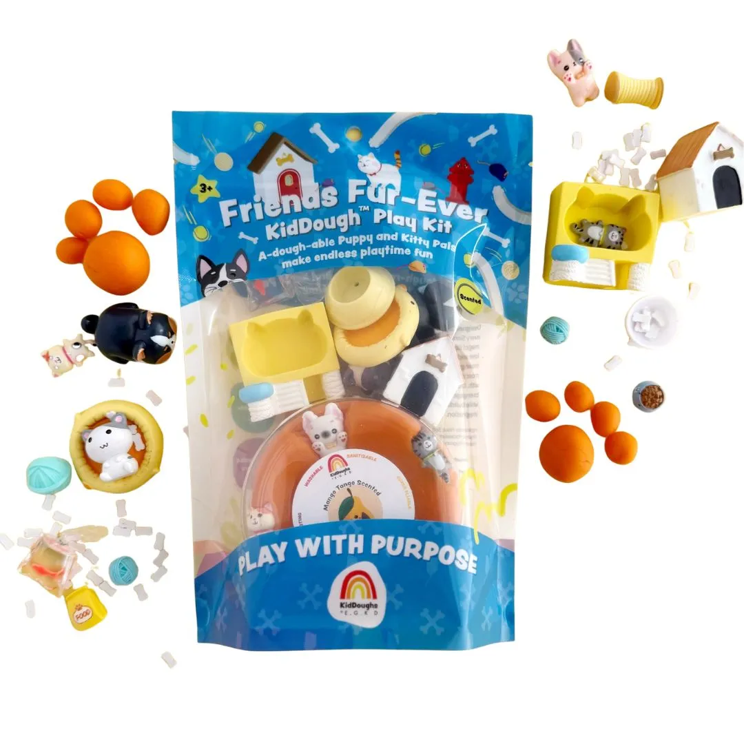 Friends Fur-Ever Play Dough Kit by Earth Grown KidDoughs