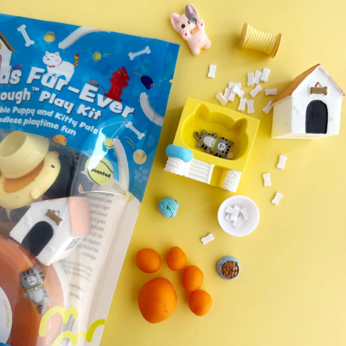 Friends Fur-Ever Play Dough Kit by Earth Grown KidDoughs