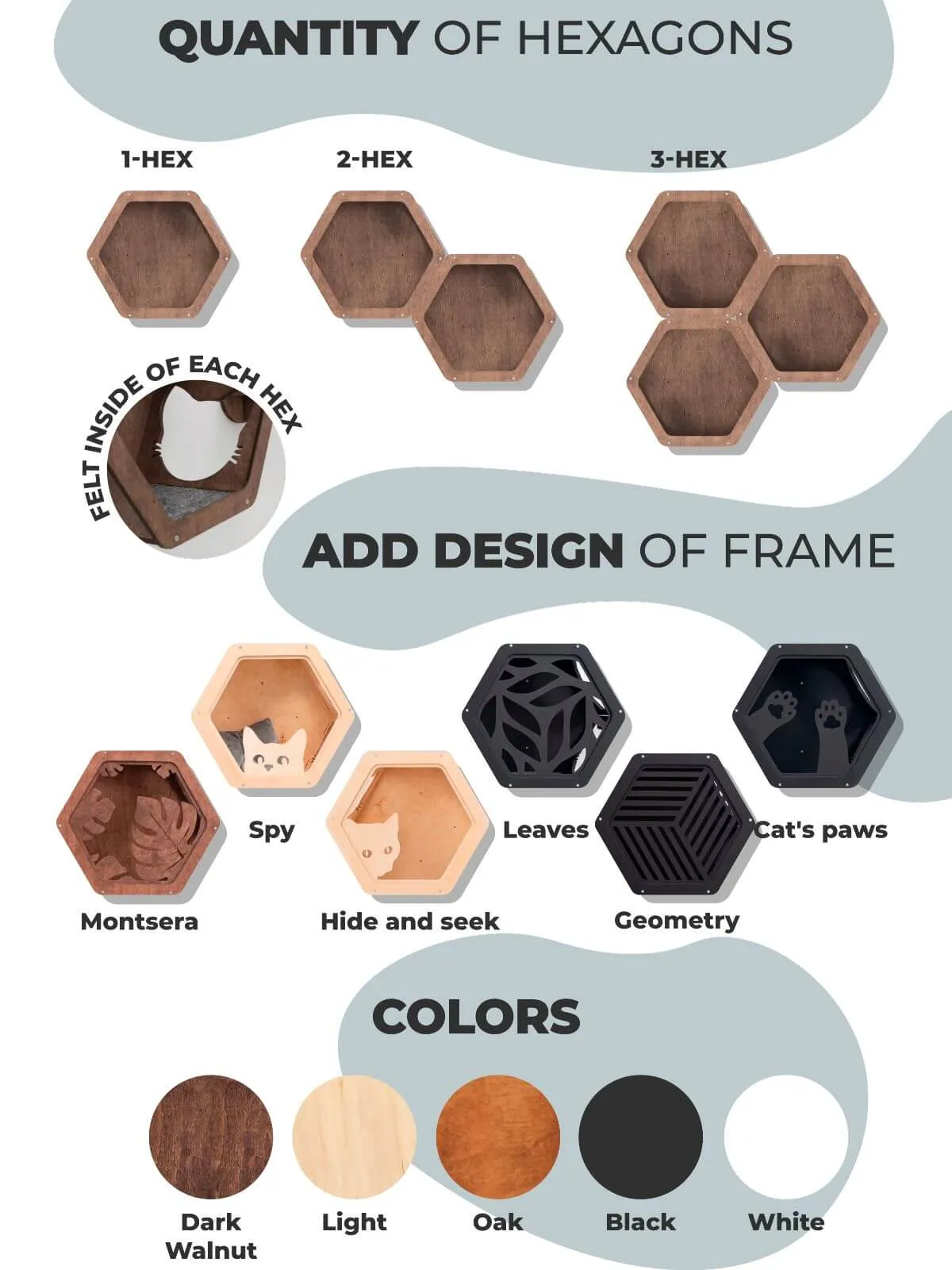 Honeycomb Cat Shelves Light