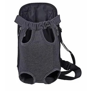 L 38*23cm gray Outdoor portable pet bag, breathable Mesh backpack for cats and dogs AZ19609