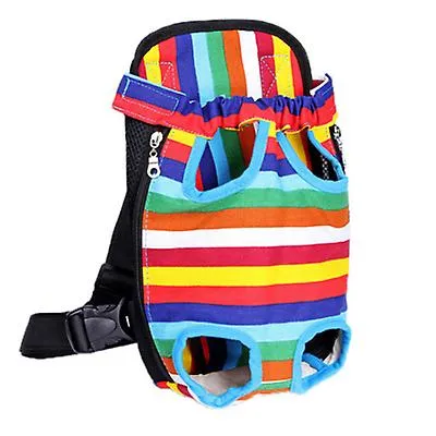 L 38*23cm leopard strips Outdoor portable pet bag, breathable Mesh backpack for cats and dogs AZ19617
