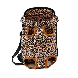 L 38*23cm leopard strips Outdoor portable pet bag, breathable Mesh backpack for cats and dogs AZ19617