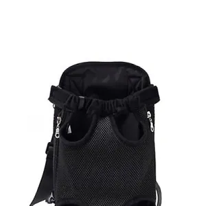 M 30*20cm black Outdoor portable pet bag, breathable Mesh backpack for cats and dogs AZ19588