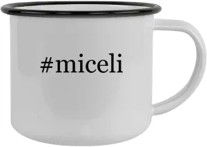 #miceli - 12oz Hashtag Camping Mug Stainless Steel, Black