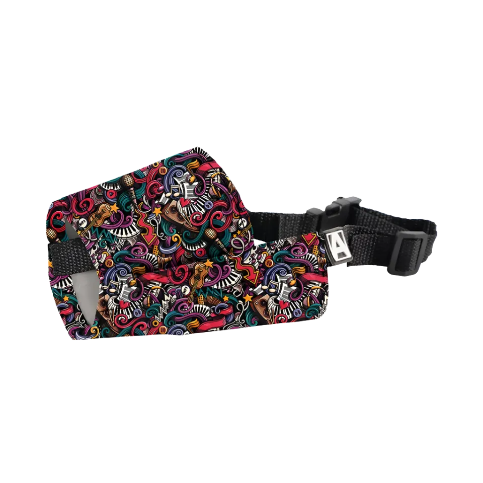 Music Patterned Muzzle for Dogs Medium by Artero