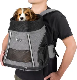 Navaris Pet Carrier - Cat and Dog Backpack - Front Pet Carriers for Puppy, Small Dogs, and Cats Up to 15 lbs (7 kg) - 14.57" x 12.99" x 9.45" (37 x 33 x 24 cm)