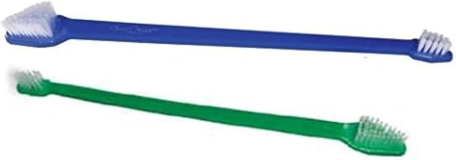 Pet Toothbrush Dual End Bulk Packs Dog and Cat Oral Health Select Color Quantity Great for Gifts and Donations (Royal Blue - 25 Toothbrushes)