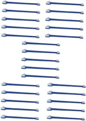 Pet Toothbrush Dual End Bulk Packs Dog and Cat Oral Health Select Color Quantity Great for Gifts and Donations (Royal Blue - 25 Toothbrushes)