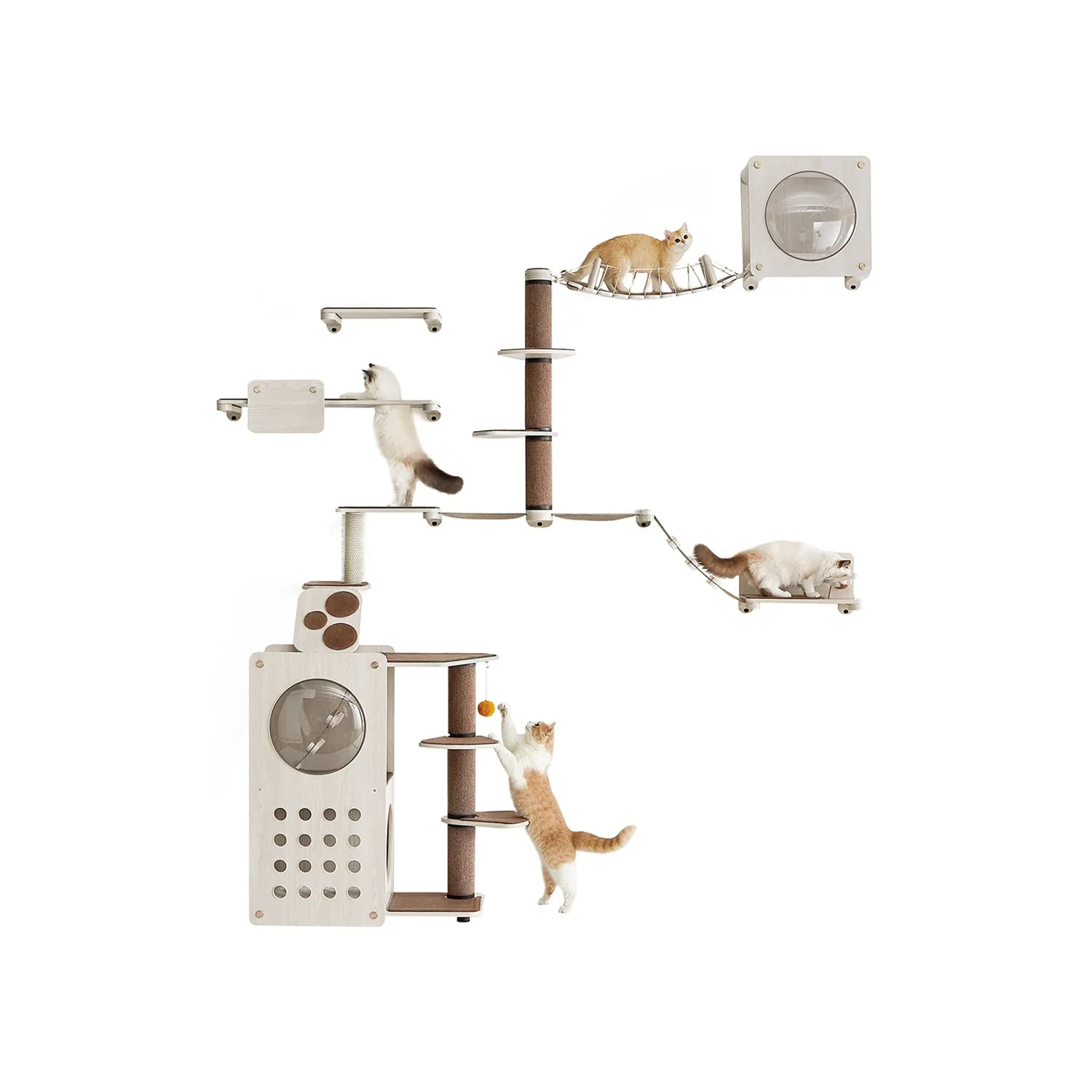 Planet Set of 10 Cat Wall Furniture