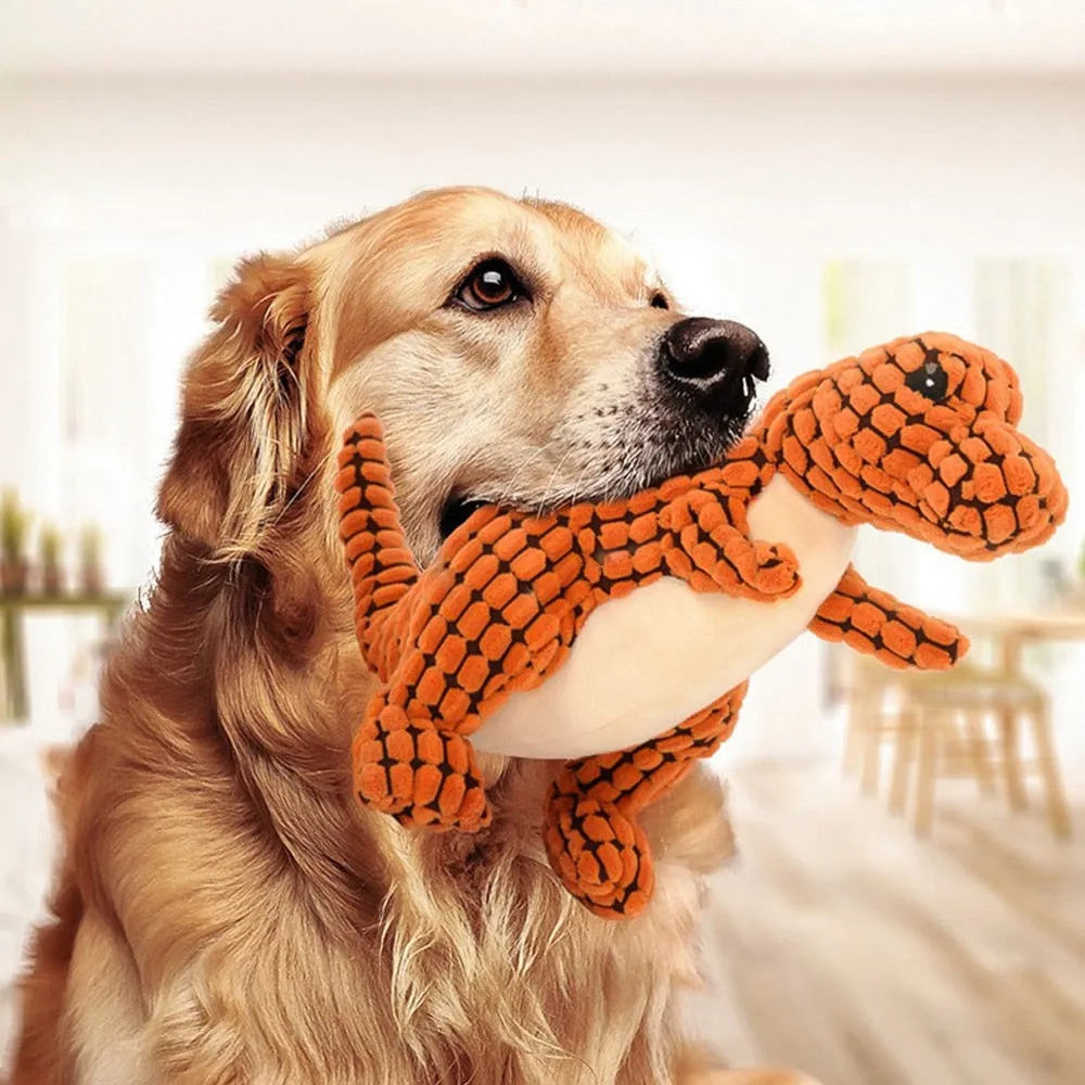 Plush Dog Toy Dinosaur Shaped