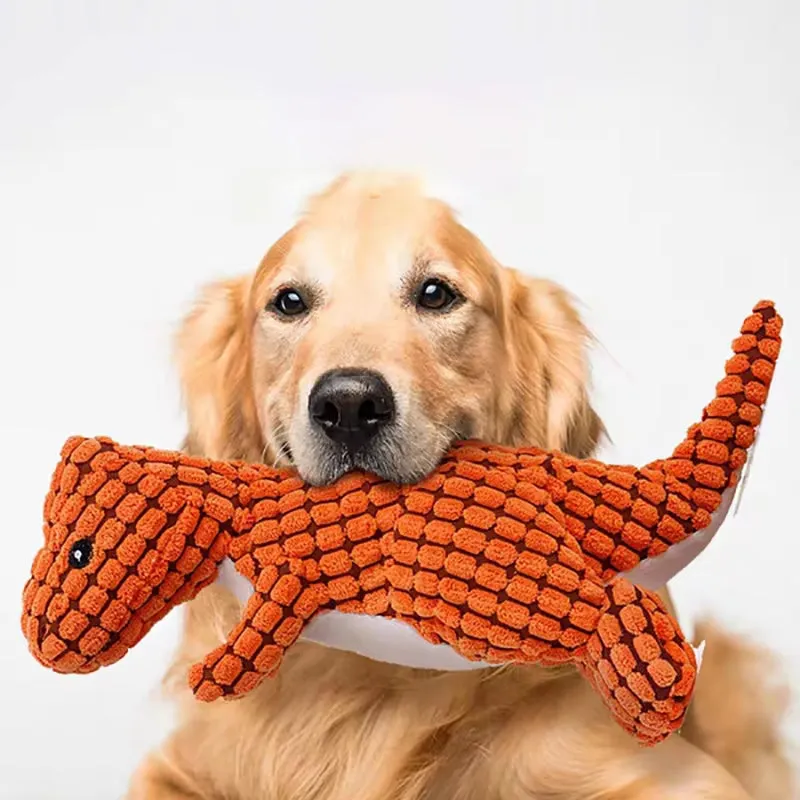 Plush Dog Toy Dinosaur Shaped