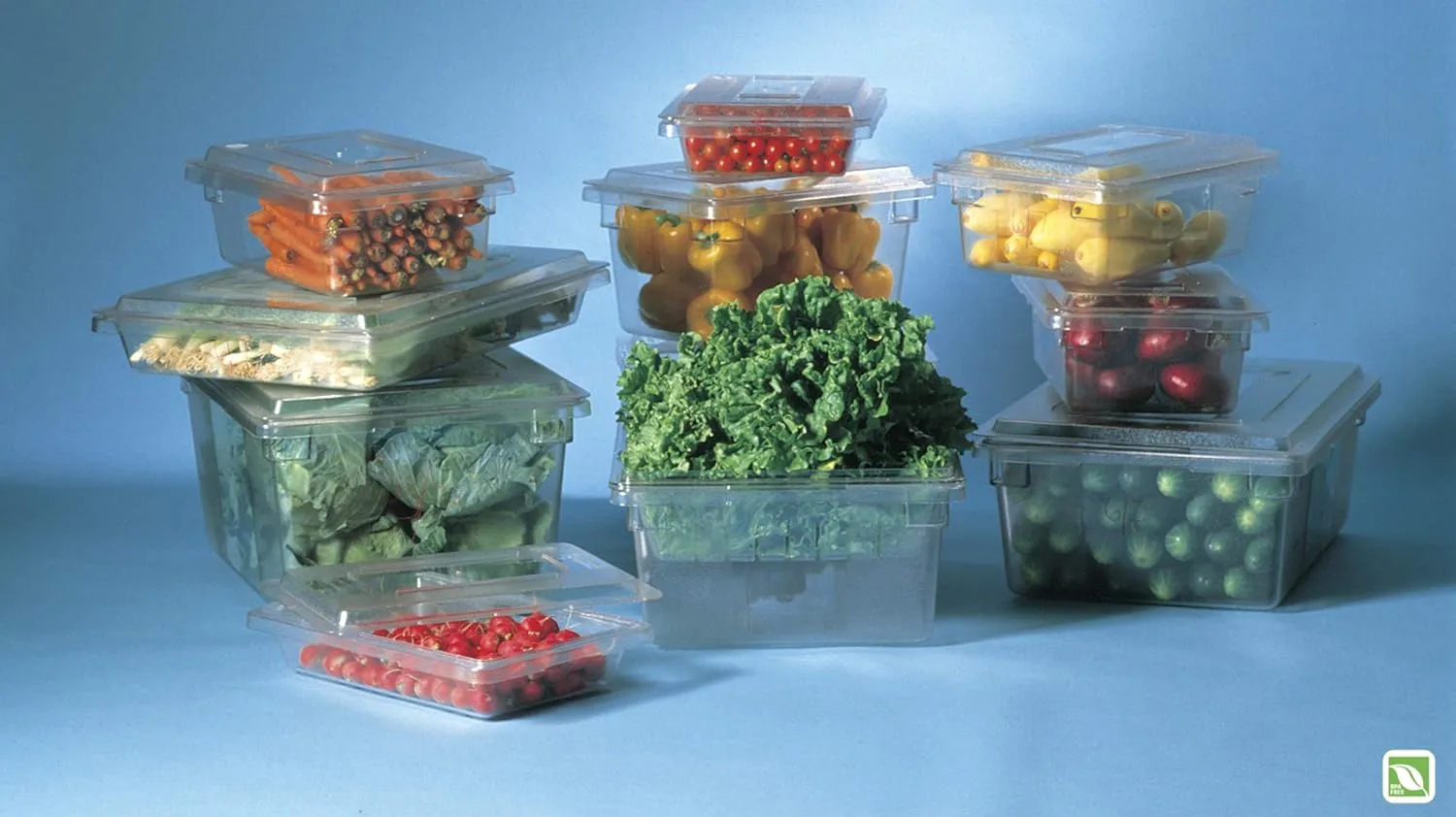 Rubbermaid Commercial Products Food Storage Box, 2.75 Gallon Capacity, White, for Restaurant/Kitchen/Cafeteria