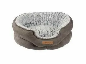 Snake Suede Basket - S Snake (White With Black), 42 X 35 X 20 Cm