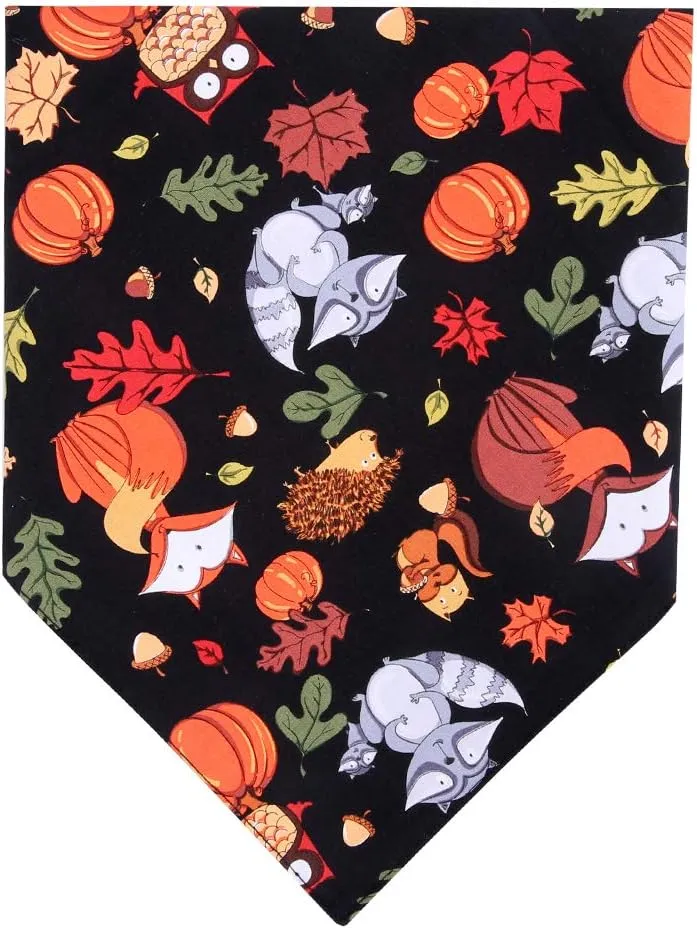 Thanksgiving Dog Bandana Reversible Triangle Bibs Scarf Accessories for Dogs Cats Pets Animals
