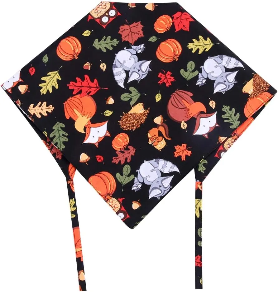 Thanksgiving Dog Bandana Reversible Triangle Bibs Scarf Accessories for Dogs Cats Pets Animals