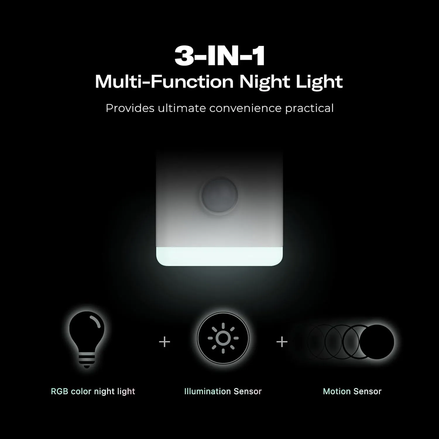THIRDREALITY Multi-Function Night Light 4 Pack, Zigbee Repeater, 3-in-1 Combines a Motion Sensor, a Illumination Sensor and RGB Color Night Light, 1-100% Adjustable Brightness, Zigbee hub Required