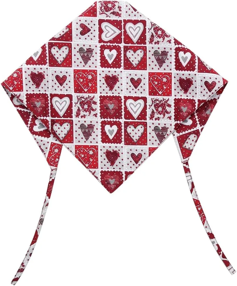 Valentine's Day Dog Bandana Reversible Triangle Bibs Scarf Accessories for Dogs Cats Pets Small