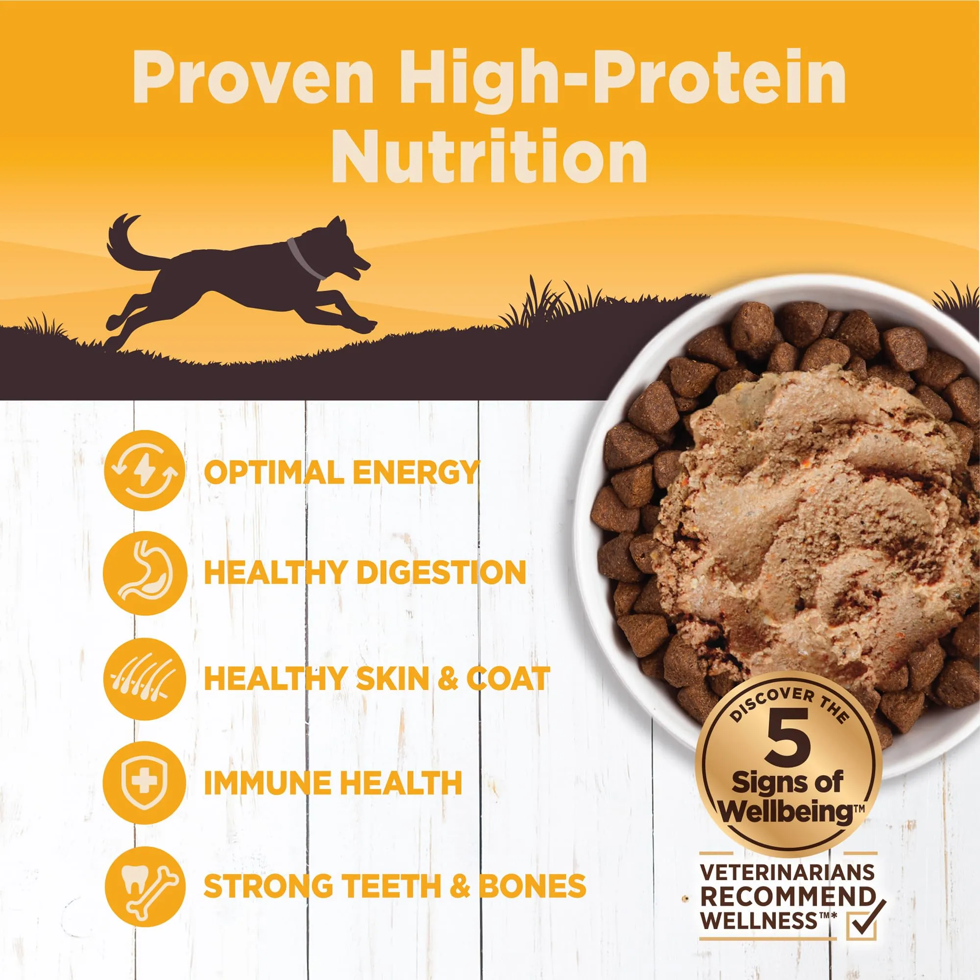 Wellness Core 95% Grain-Free High-Protein Chicken and Broccoli Canned Dog Food - 12.5 Oz - Case of 12