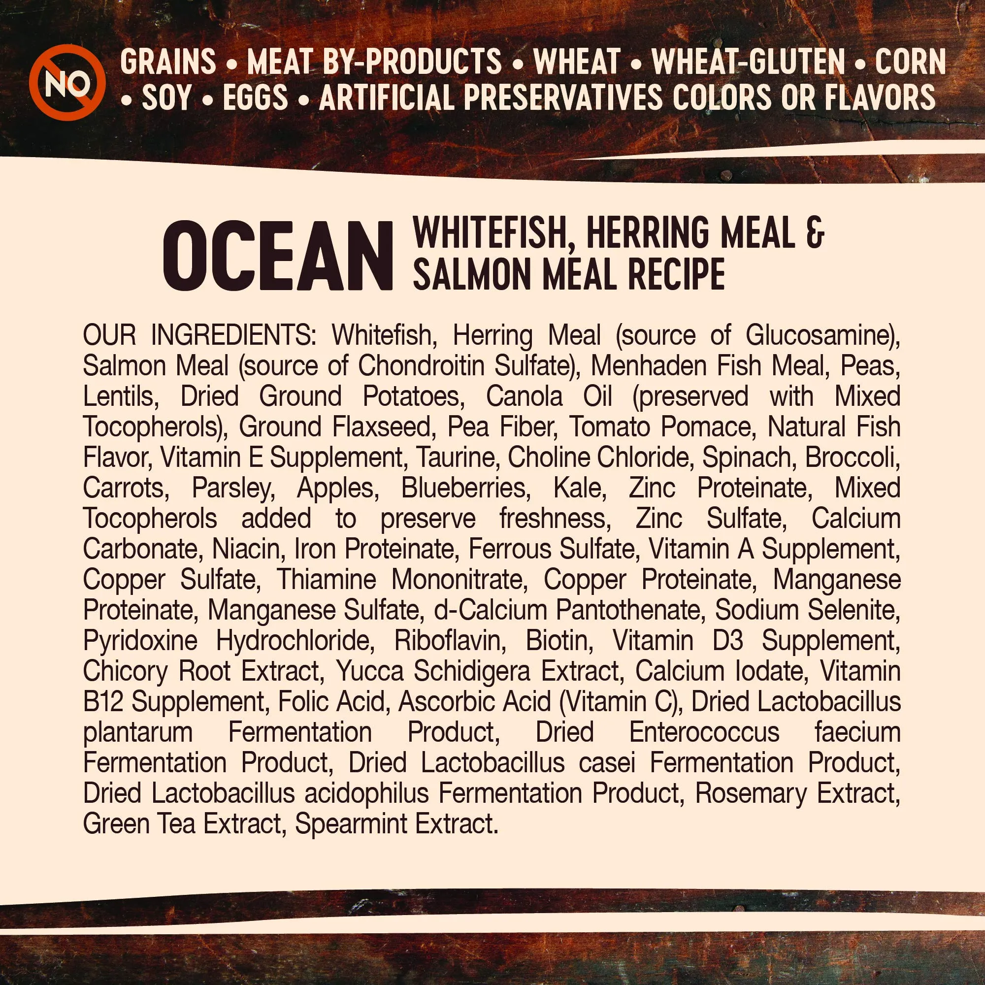 Wellness Core Oceans Recipe Whitefish Herring and Menhaden with Wholesome Grains Adult Dry Dog Food - 4 Lbs