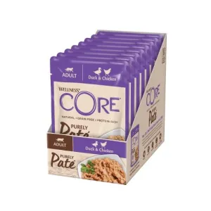 Wellness Core Purely Pate Duck & Chicken Wet Cat Food - 8 x 85g