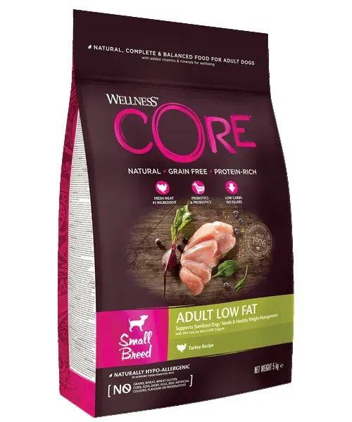 Wellness CORE Small Breed Adult Low Fat Kalkoen
