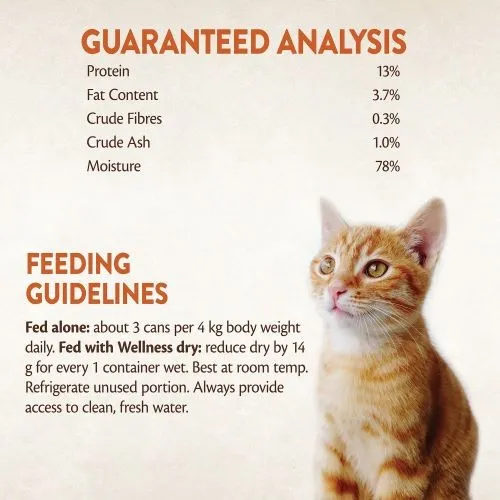 Wellness CORE Tender Cuts Tuna Selection Multipack Wet Adult Cat Food 6x85g