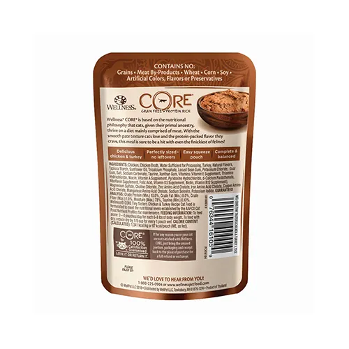 Wellness® CORE® Tiny Tasters™ Chicken & Turkey Wet Cat Food 12 x 1.75 oz (8% case discount)