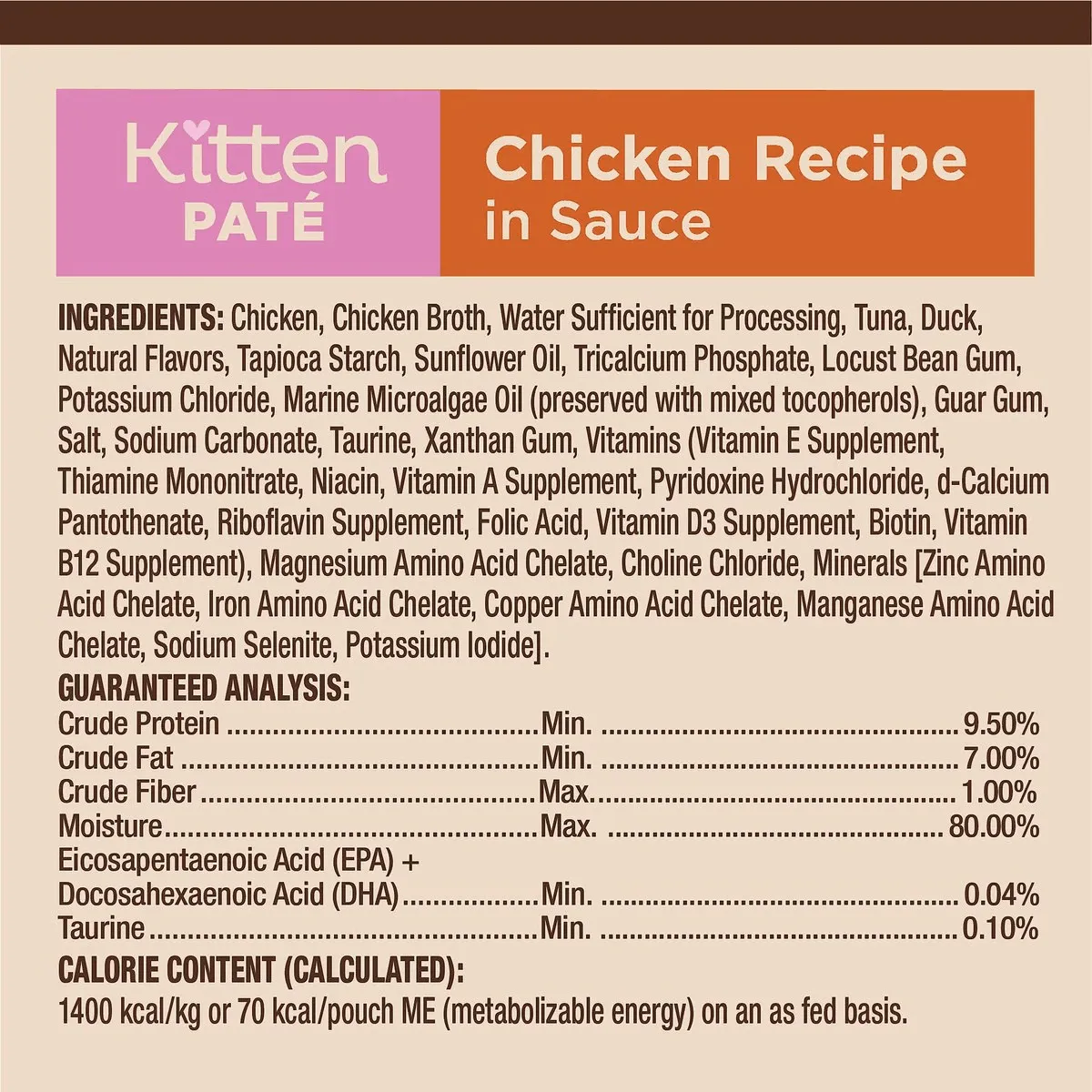 Wellness CORE Tiny Tasters Kitten Pâté Chicken Recipe in Sauce Wet Cat Food