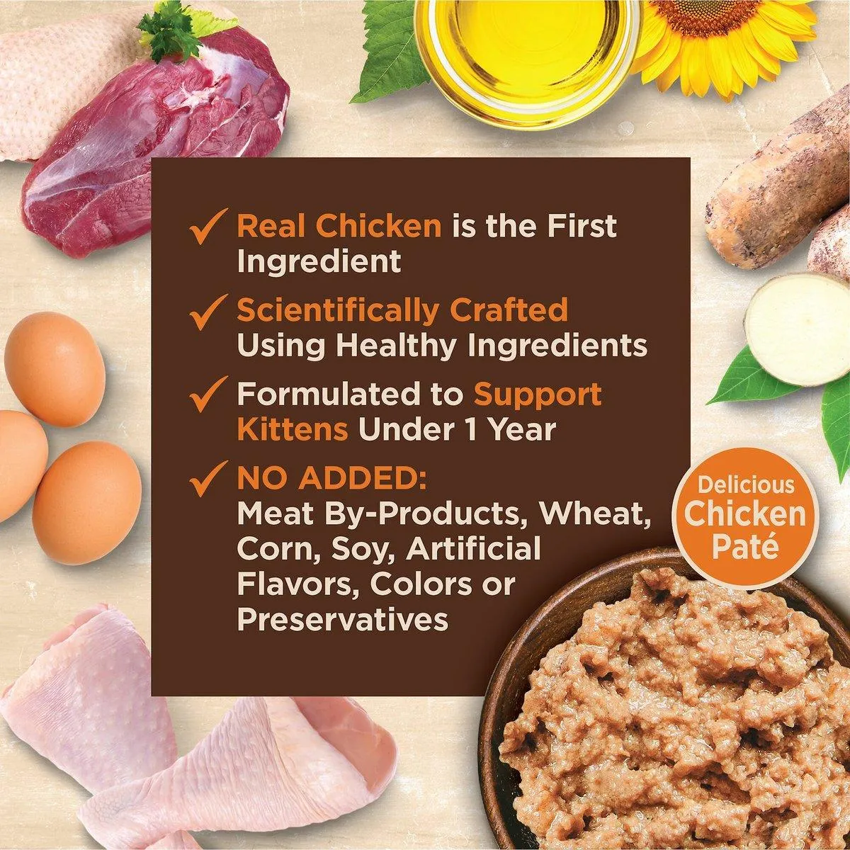 Wellness CORE Tiny Tasters Kitten Pâté Chicken Recipe in Sauce Wet Cat Food