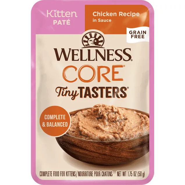 Wellness CORE Tiny Tasters Kitten Pâté Chicken Recipe in Sauce Wet Cat Food