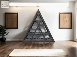 WLO® Gray Triangle Compact Cat Shelf