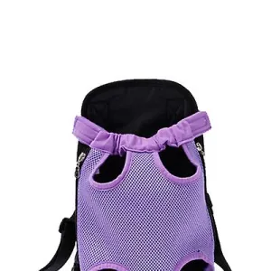 XL 41*25cm purple Outdoor portable pet bag, breathable Mesh backpack for cats and dogs AZ19622